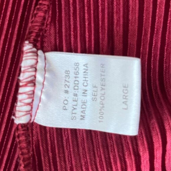 Pinkblush Holiday Burgundy Pleated Ruffle Off Shoulder Maternity Maxi Dress - Picture 8 of 8